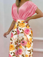 Load image into Gallery viewer, Printed Surplice Top and Wide Leg Pants Set