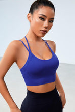 Load image into Gallery viewer, Strappy Scoop Neck Sports Bra