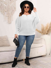 Load image into Gallery viewer, Full Size Boat Neck Batwing Sleeve Sweater