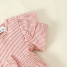 Load image into Gallery viewer, Baby Girl Bow Detail Short Sleeve Top and Distressed Jeans Set