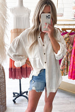 Load image into Gallery viewer, Dropped Shoulder Button Down Shirt