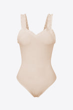 Load image into Gallery viewer, Ribbed Ruffle Trim Sleeveless Bodysuit