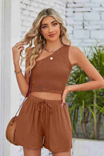 Load image into Gallery viewer, BRIANNY One-Shoulder Top and Shorts Set