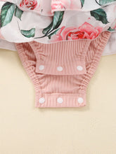 Load image into Gallery viewer, Baby Girl DADDY'S GIRL Graphic Floral Bodysuit Dress