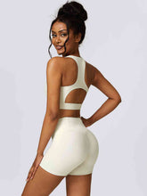 Load image into Gallery viewer, Cutout Cropped Sport Tank and Shorts Set