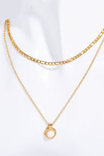 Load image into Gallery viewer, Copper 14K Gold Pleated Round Shape Aventurine Pendant Necklace
