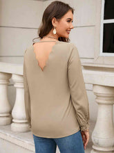 Load image into Gallery viewer, V-Neck Long Sleeve Blouse