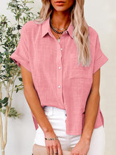 Load image into Gallery viewer, Button Up Short Sleeve Shirt
