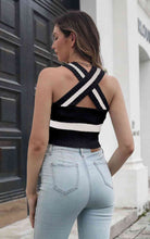 Load image into Gallery viewer, Grecian Sleeveless Cropped Sweater Vest