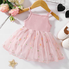 Load image into Gallery viewer, Embroidered Spaghetti Strap V-Neck Dress