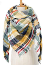 Load image into Gallery viewer, Plaid Imitation Cashmere Scarf
