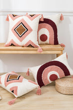 Load image into Gallery viewer, Geometric Graphic Tassel Decorative Throw Pillow Case