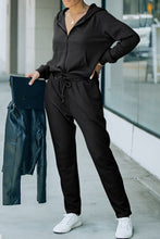 Load image into Gallery viewer, Zip-Up Long Sleeve Top and Pants Set