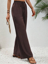 Load image into Gallery viewer, Wide Leg Drawstring Pants