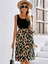 Load image into Gallery viewer, Printed Scoop Neck Sleeveless Dress