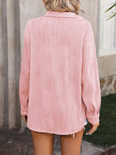 Load image into Gallery viewer, Button Up Dropped Shoulder Shirt