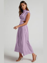 Load image into Gallery viewer, Cutout Mock Neck Sleeveless Dress