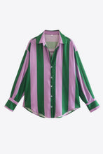 Load image into Gallery viewer, Striped Dropped Shoulder Shirt