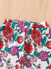 Load image into Gallery viewer, Baby Girl ALOHA Printed Bodysuit and Flare Pants Set