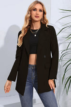Load image into Gallery viewer, Lapel Neck Long Sleeve Blazer with Pockets