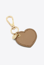 Load image into Gallery viewer, Assorted 4-Pack Heart Shape PU Leather Keychain