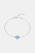 Load image into Gallery viewer, 925 Sterling Silver Heart Shape Spring Ring Closure Bracelets