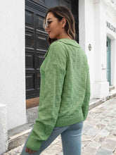 Load image into Gallery viewer, Johnny Collar Dropped Shoulder Sweater