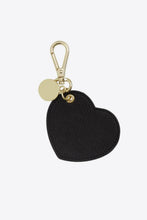 Load image into Gallery viewer, Assorted 4-Pack Heart Shape PU Leather Keychain