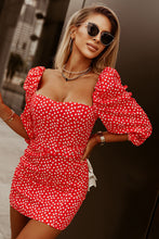 Load image into Gallery viewer, Daisy Print Belted Backless Mini Dress