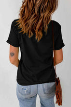 Load image into Gallery viewer, Round Neck Short Sleeve BOO Graphic T-Shirt