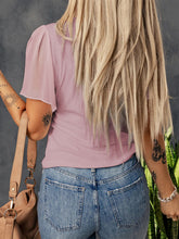 Load image into Gallery viewer, V-Neck Flutter Sleeve Top