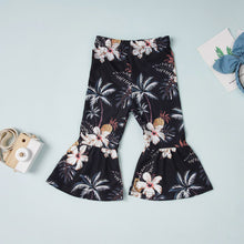 Load image into Gallery viewer, Baby Girl HELLO SUMMER Graphic Top and Floral Flare Pants Set