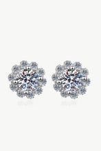 Load image into Gallery viewer, Moissanite Floral-Shaped Stud Earrings