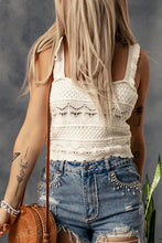 Load image into Gallery viewer, Scalloped Trim Sleeveless Knit Tank