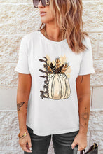 Load image into Gallery viewer, Graphic Round Neck Short Sleeve T-Shirt