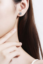 Load image into Gallery viewer, Moissanite Floral-Shaped Stud Earrings