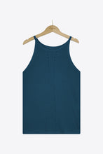 Load image into Gallery viewer, Openwork Grecian Neck Knit Tank Top