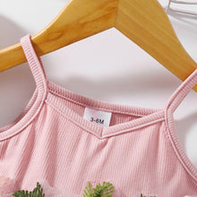 Load image into Gallery viewer, Embroidered Spaghetti Strap V-Neck Dress