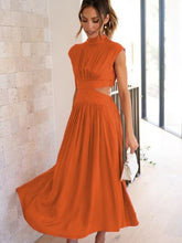 Load image into Gallery viewer, Cutout Mock Neck Sleeveless Dress