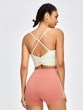 Load image into Gallery viewer, Crisscross Spaghetti Strap Active Bra