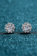 Load image into Gallery viewer, Moissanite Floral-Shaped Stud Earrings