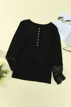 Load image into Gallery viewer, Plus Size Spliced Lace Ribbed Top