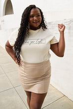 Load image into Gallery viewer, Simply Love Full Size Letter Graphic Short Sleeve T-Shirt