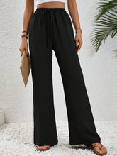 Load image into Gallery viewer, Wide Leg Drawstring Pants