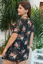 Load image into Gallery viewer, Plus Size Floral Slit Three-Piece Swim Set