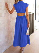 Load image into Gallery viewer, Cutout Mock Neck Sleeveless Dress