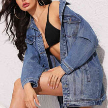 Load image into Gallery viewer, Long Sleeve Denim Jacket