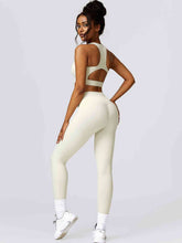 Load image into Gallery viewer, Cutout Cropped Sport Tank and Leggings Set