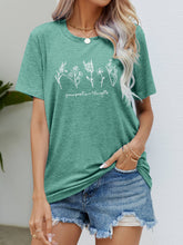 Load image into Gallery viewer, Graphic Round Neck Short Sleeve Tee