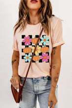 Load image into Gallery viewer, Graphic Round Neck Short Sleeve T-Shirt